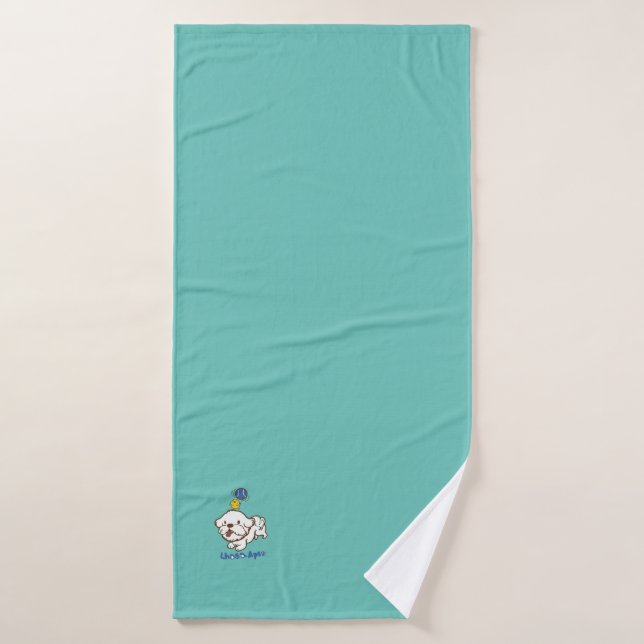 Lhasa apso bubu et petit poulet guagua (Serviette de bain)
