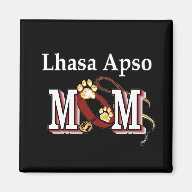 lhasa apso maman Magnet (Devant)