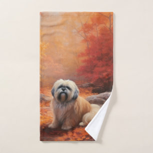 Lhassa Apso à l'automne Leaves automne Inspire
