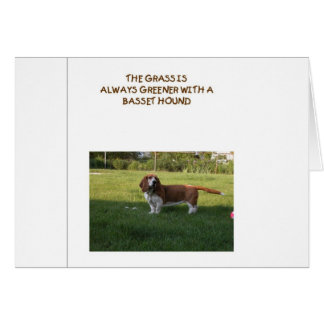 L'HERBE EST PLUS VERTE AVEC BASSET HOUND
