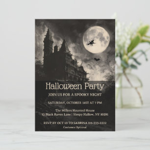 L'Heure De Sorcière Invitation De La Fête D'Hallow