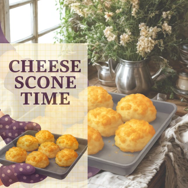 L'Heure des Scones au Fromage — Torchons de Cuisin (Warm, golden cheese scones fresh from the oven—perfect cozy kitchen moments.)