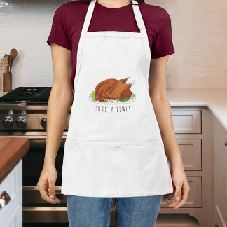 L'heure du dindon de Thanksgiving tablier de cuisi