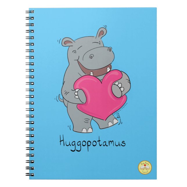 L'hippopotame étreint le carnet de Saint-Valentin (Devant)