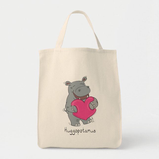 L'hippopotame étreint le sac fourre-tout à (Devant)