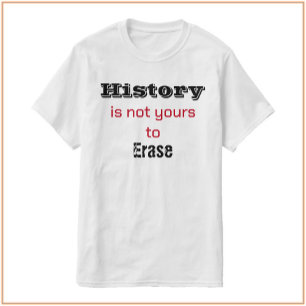 L'histoire n'est pas votre T-shirt noir & rouge
