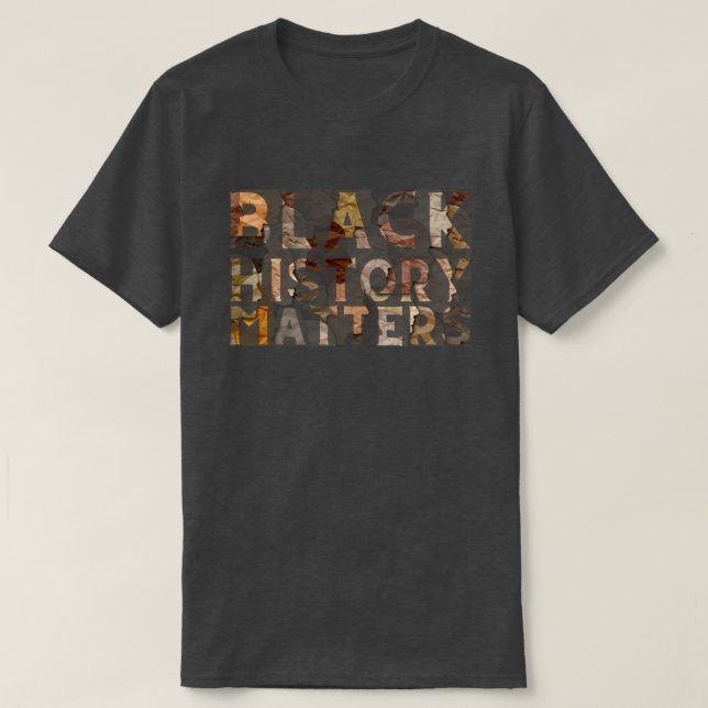 L'histoire noire compte le T-shirt BHM (Design devant)