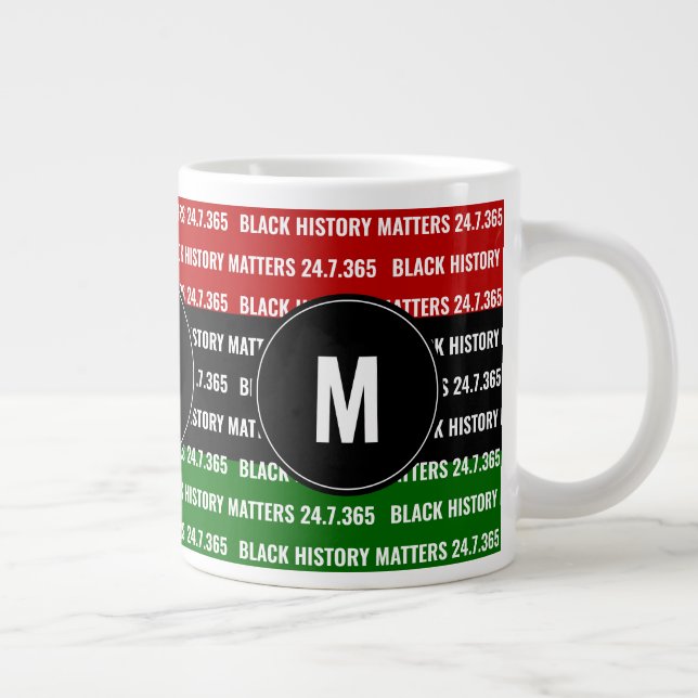 L'HISTOIRE NOIRE COMPTE Monogramme Mug (Droite)