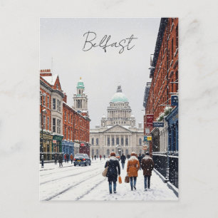 L'hiver à Belfast City Hall Carte postale