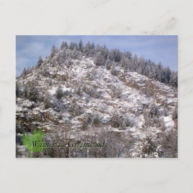 L'Hiver, Carte Postale Greenwood (Devant)