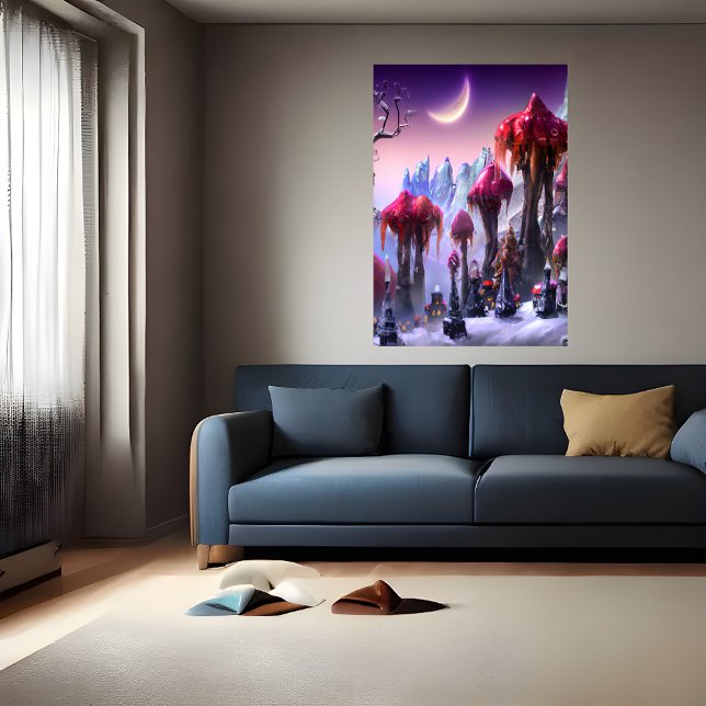 L'hiver dans la forêt cool | AI Art Poster (Créateur téléchargé)