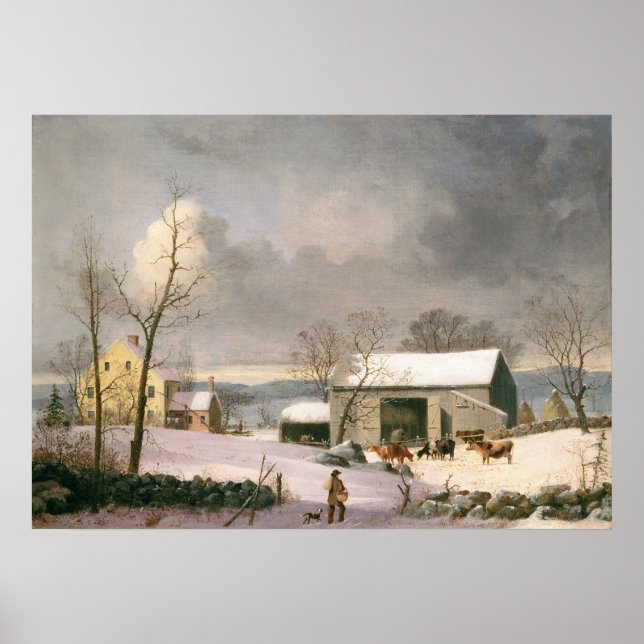 L'hiver dans le pays - GH Durrie Poster d'art (Devant)