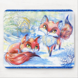 L'hiver macule le tapis de souris