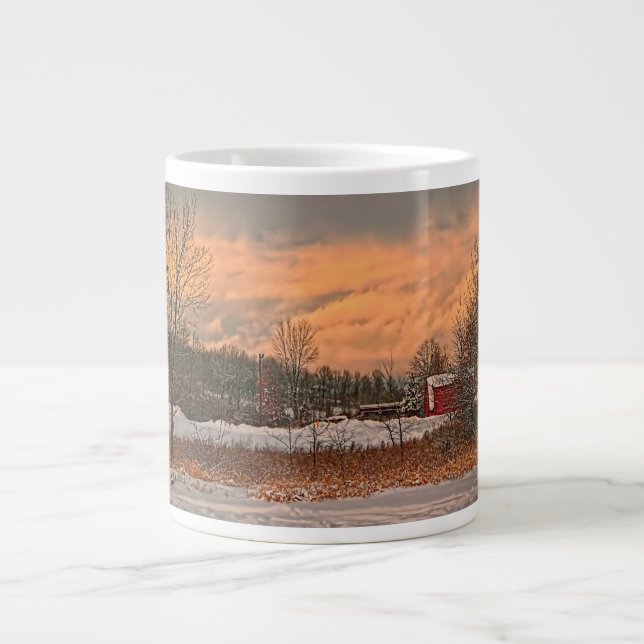 L'hiver rêve la tasse de café de 20 onces (Devant)