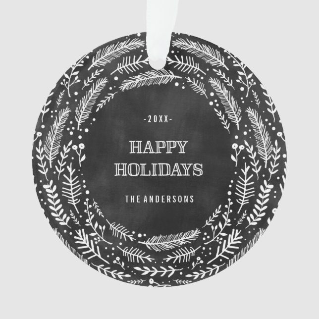 L'hiver s'embranche ornement de vacances de | (devant)