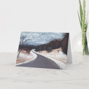 L'hiver voyage carte de voeux