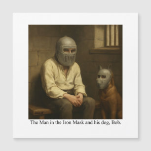 L'Homme au Masque de Fer et son chien, Bob.