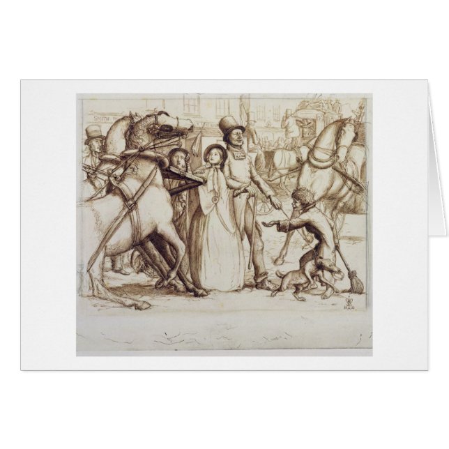 L'homme aveugle, 1853 (stylo, encre, lavage et (Devant horizontal)