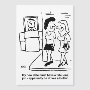 L'homme conduit un rouleau de route amusant aimant