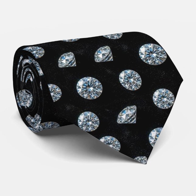L'Homme de Luxe | Cravate noire de soirée en diama (Roulé)