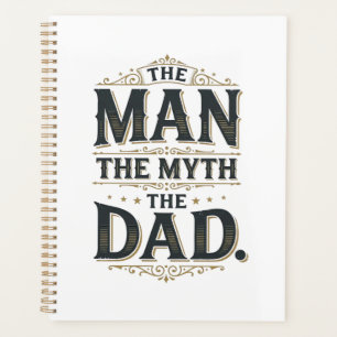 L'homme le mythe le papa vintage typographie T-shi