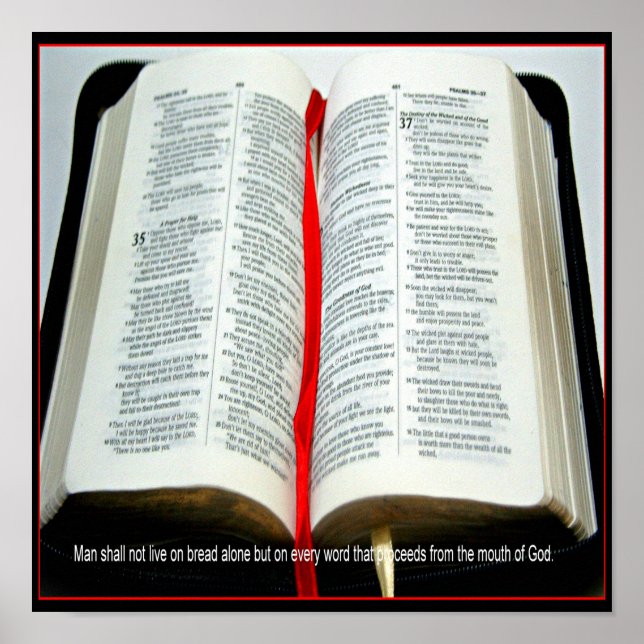 L'homme ne doit pas vivre sur le pain affiche chré (Devant)