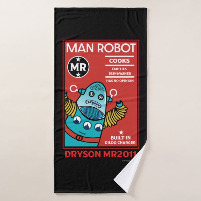 L'homme robot l'homme parfait      (Serviette de bain)