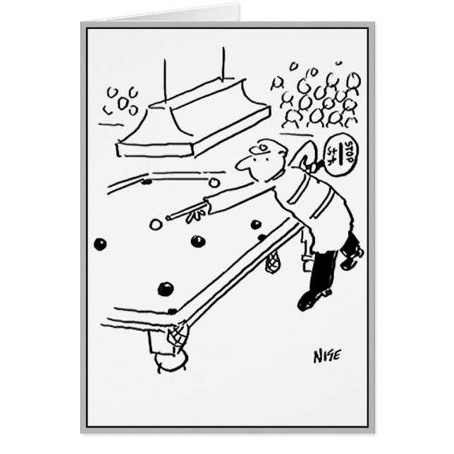 L'homme sucette joue au snooker (Devant)