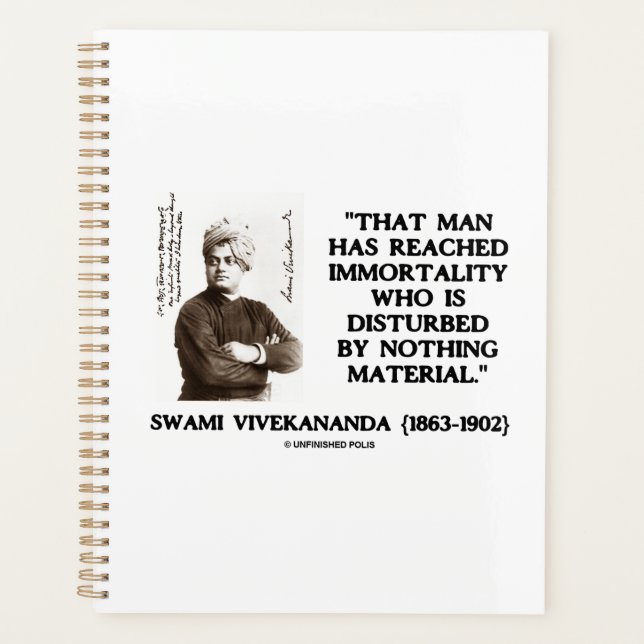 L'Homme Swami Vivekananda a atteint le matériel d' (Devant)