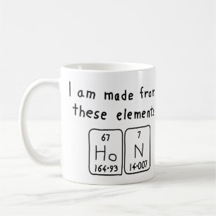 L'honorable mug nom de table périodique