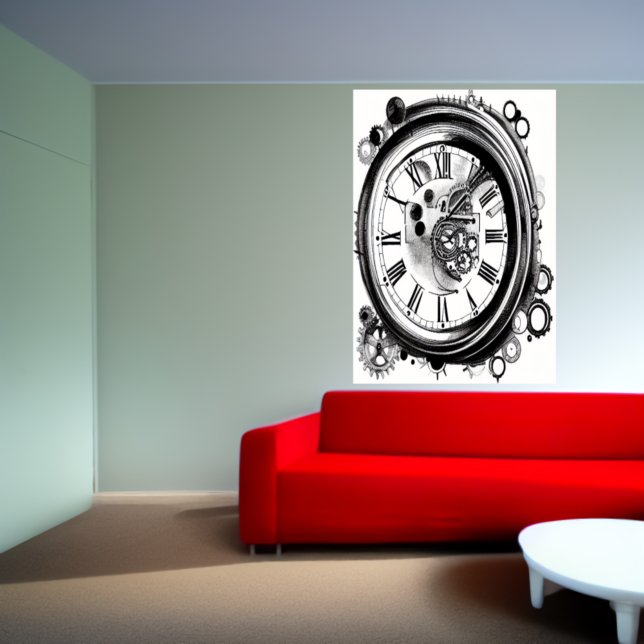 L'horloge | AI Art Poster (Créateur téléchargé)