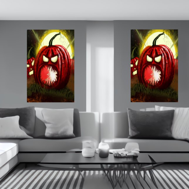 L'horreur du Citrouille | AI Art Poster (Créateur téléchargé)