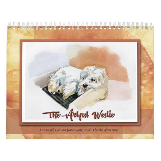 L'humoriste Westie A Calendrier de 12 mois par Bor (Protection)