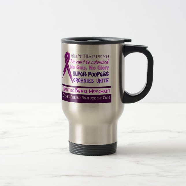 L'humour de Crohn : "Pour aller" tasse (Droit)