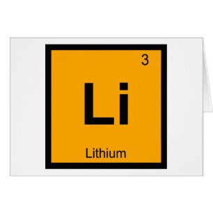 Li - Chimie du Lithium Symbole du Tableau Périodiq