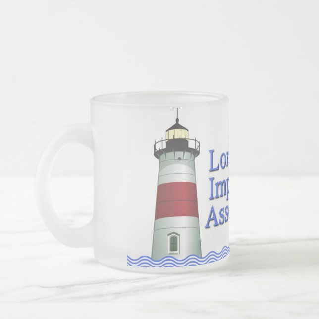 LIA FROSTED GLASS COFFEE MUG (Gauche)