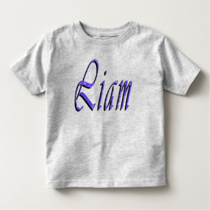Liam, Nom, Logo, Toddlers T-shirt gris