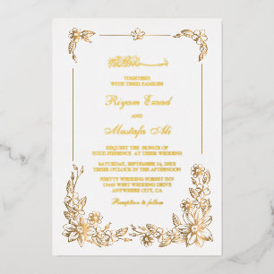 Libellé réel des invitations de mariage musulman