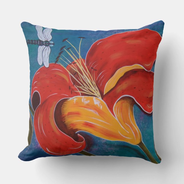 Libellule avec des coussins de lis (Recto)