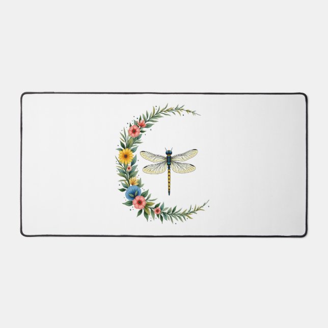 Libellule Boho Croissant Lune Signe de Paix Hippie (Recto)