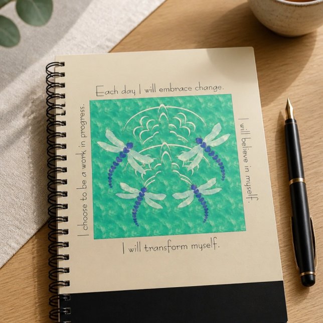 libellule | Carnet Spiral Inspirationnel (Créateur téléchargé)