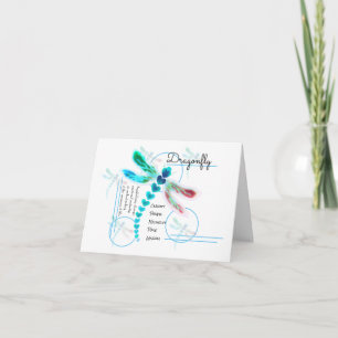 libellule   Cartes de notes Turquoises