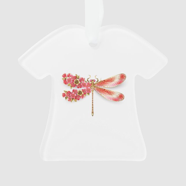 libellule de fleurs avec sakura de bijoux (devant)