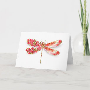 libellule de fleurs avec sakura de bijoux