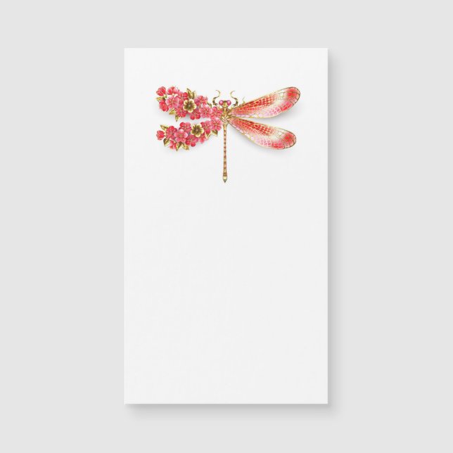 libellule de fleurs avec sakura de bijoux (Devant)