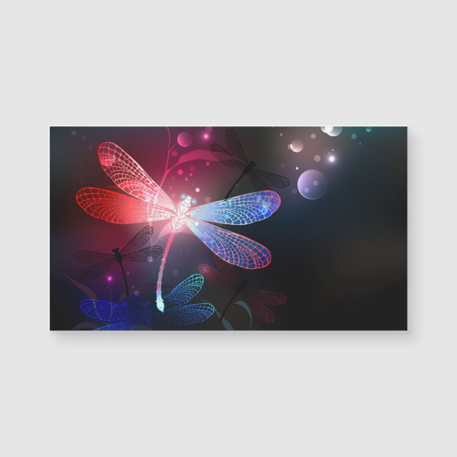 libellule rouge brillante (Devant)