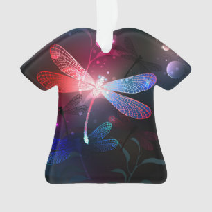 libellule rouge brillante