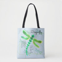 libellule | Sac fourre-tout bleu clair