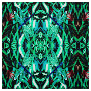 Libellule Tissu Aqua