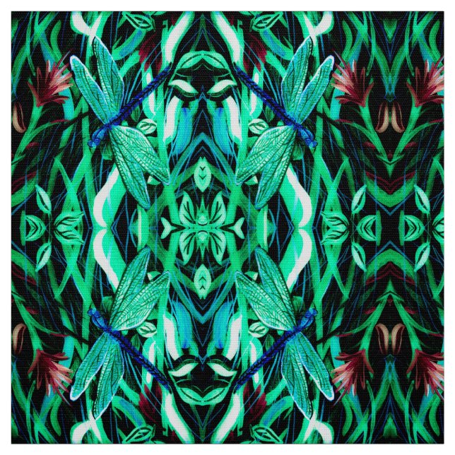 Libellule Tissu Aqua (Échantillon)